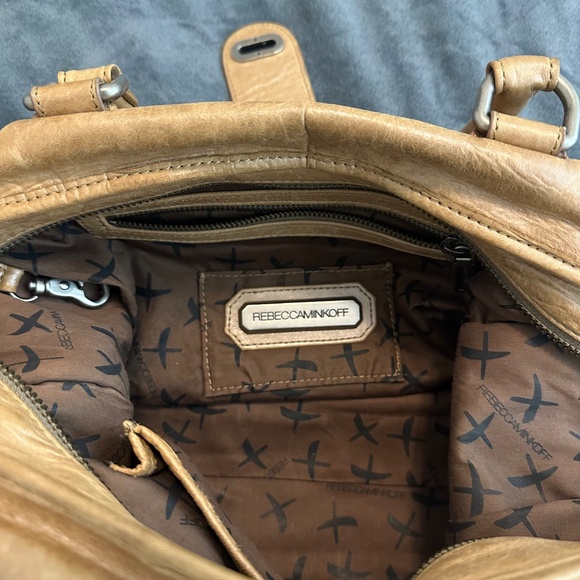 Y2K Vintage Rebecca Minkoff Leather bag, Beige color - Picture 10 of 11